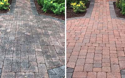Stone Tile Power Washing